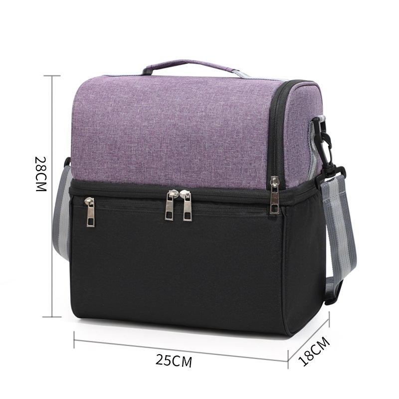 Sac à déjeuner bicolore