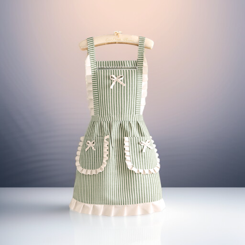 Stylish household apron for women with adjustable straps