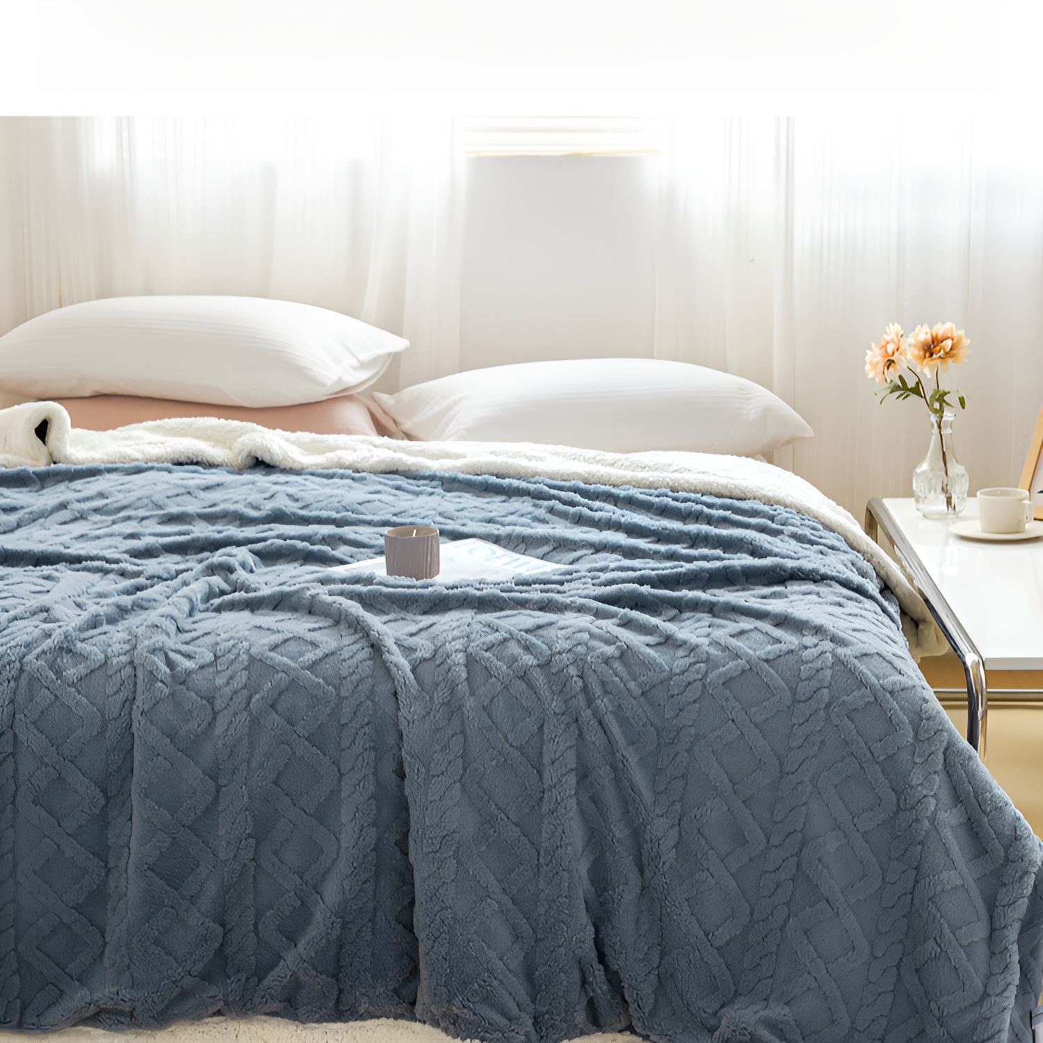 四季法拉絨蓋毯