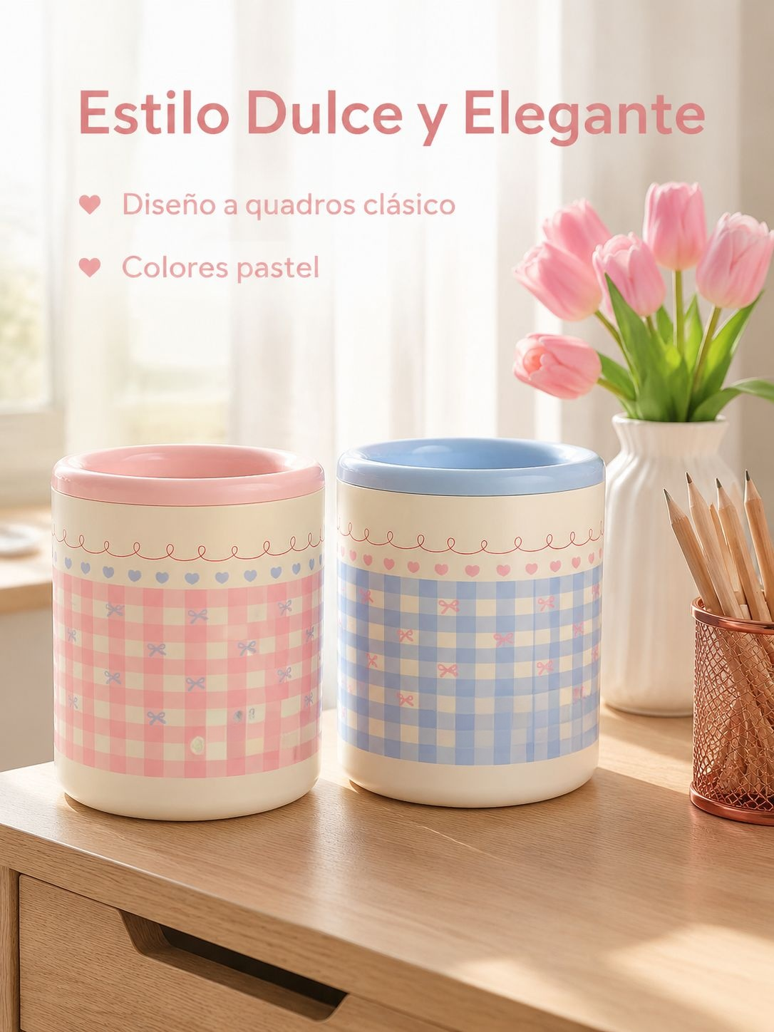 Bote de basura pequeño para escritorio