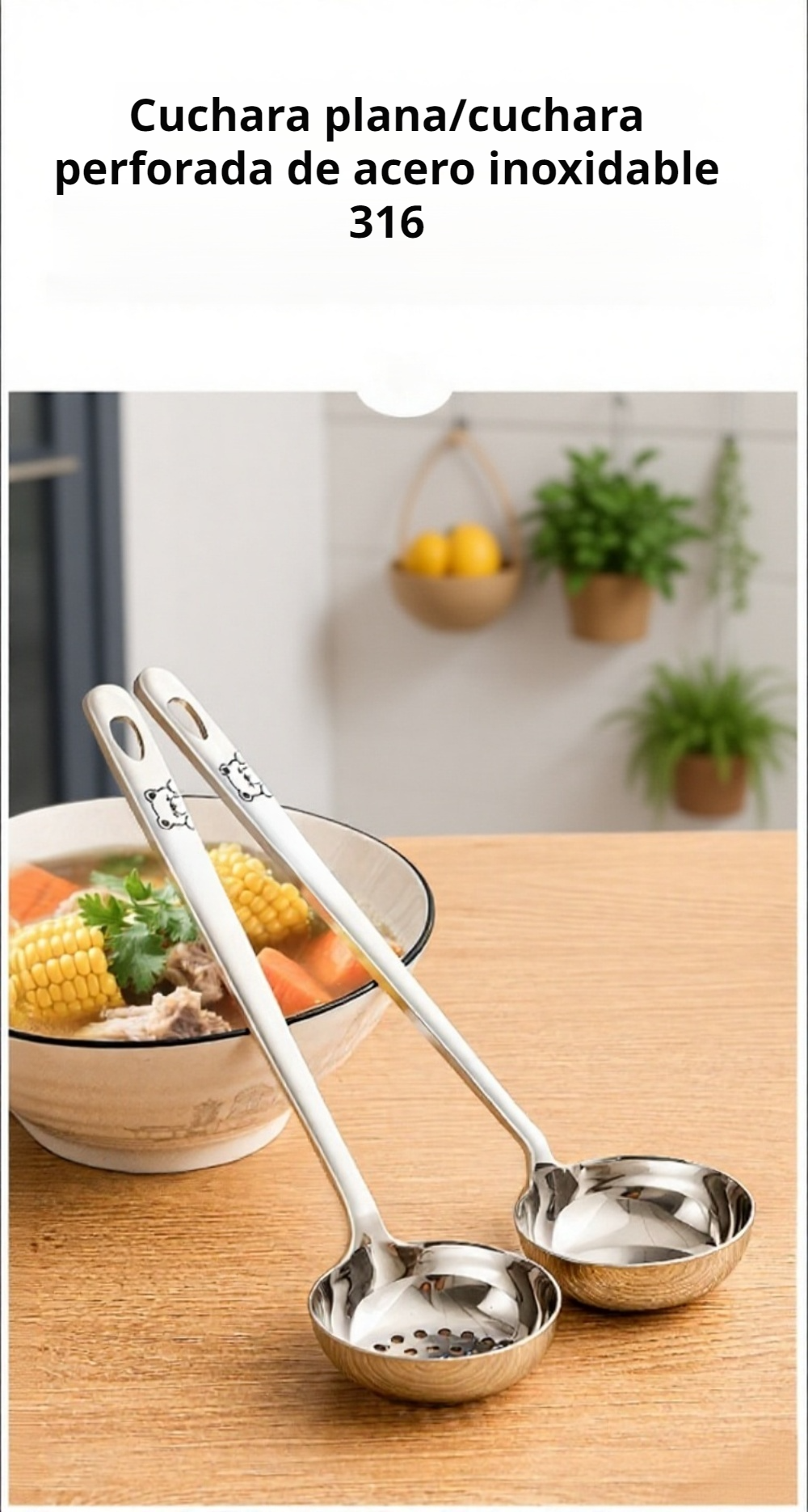 Utensilio de cocina resistente a la corrosión