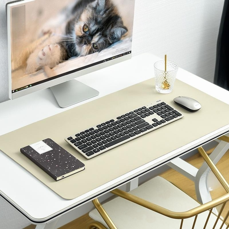 학생용 가죽 책상 패드 컴퓨터 마우스 패드 방수 대형 필기 데스크 패드