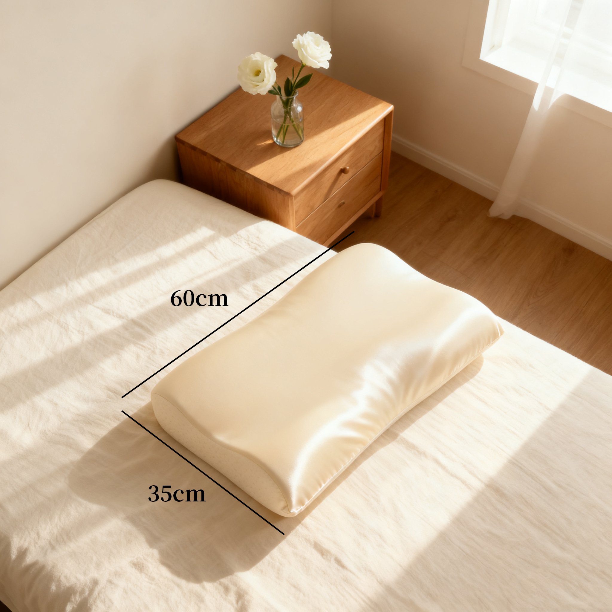 메모리폼의 인체공학적 디자인 베개