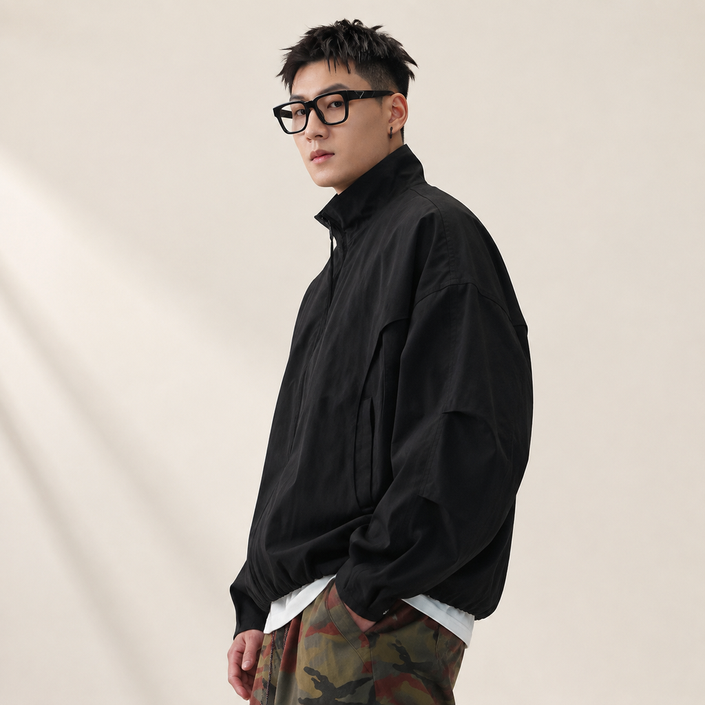 남성 스탠드넥 캐주얼 재킷