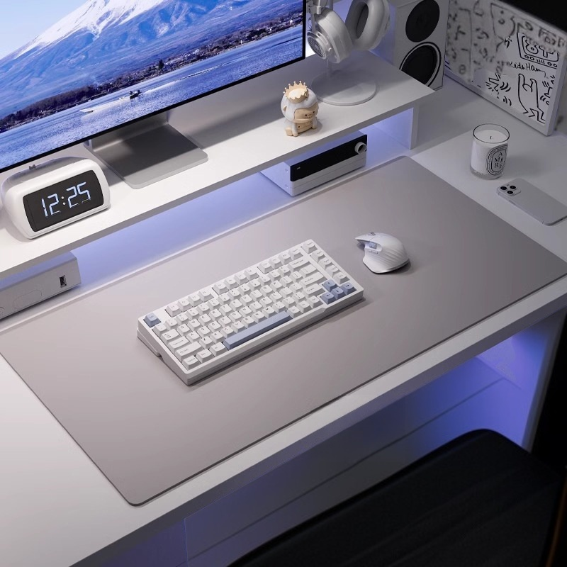  PU 가죽 데스크패드 방수 마우스패드 사무용 책상매트