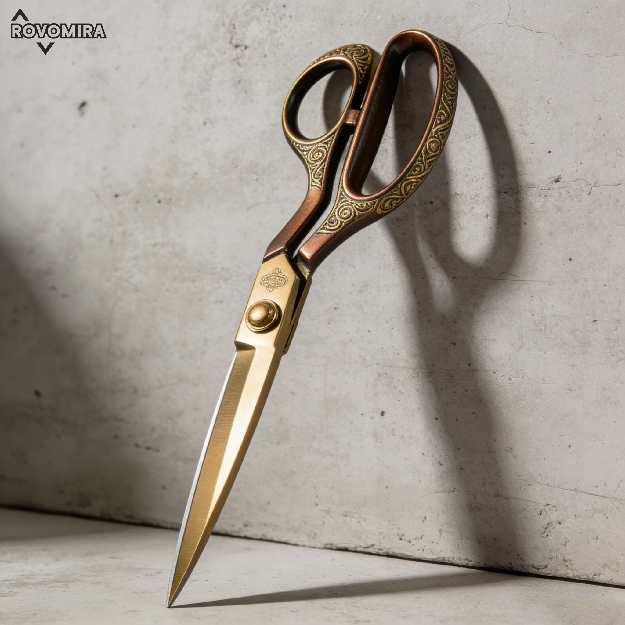 กรรไกรที่ออกแบบมาอย่างประณีต 3 อัน ภาพรวมสินค้า