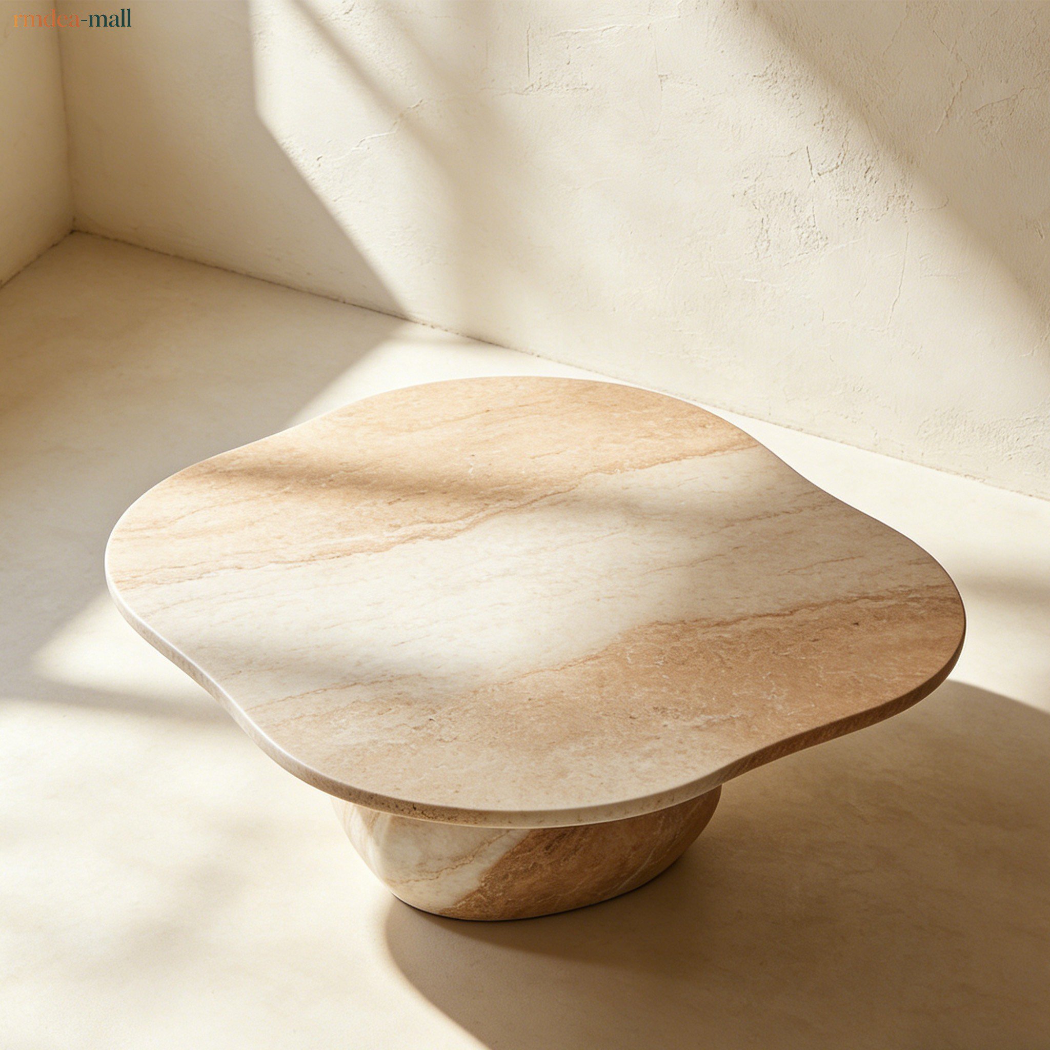 Luxury slab coffee table in modern living room