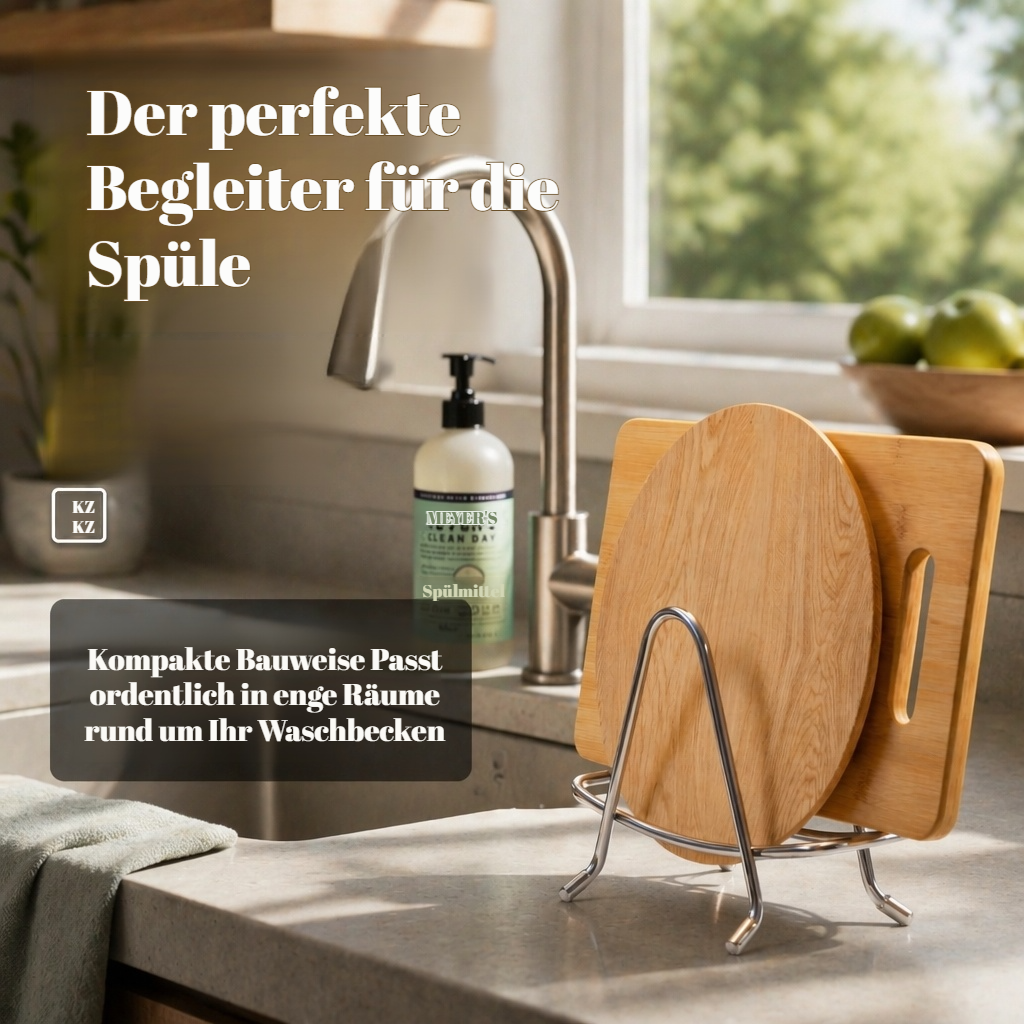 Vielseitiger Edelstahlhalter für verschiedene Küchenutensilien