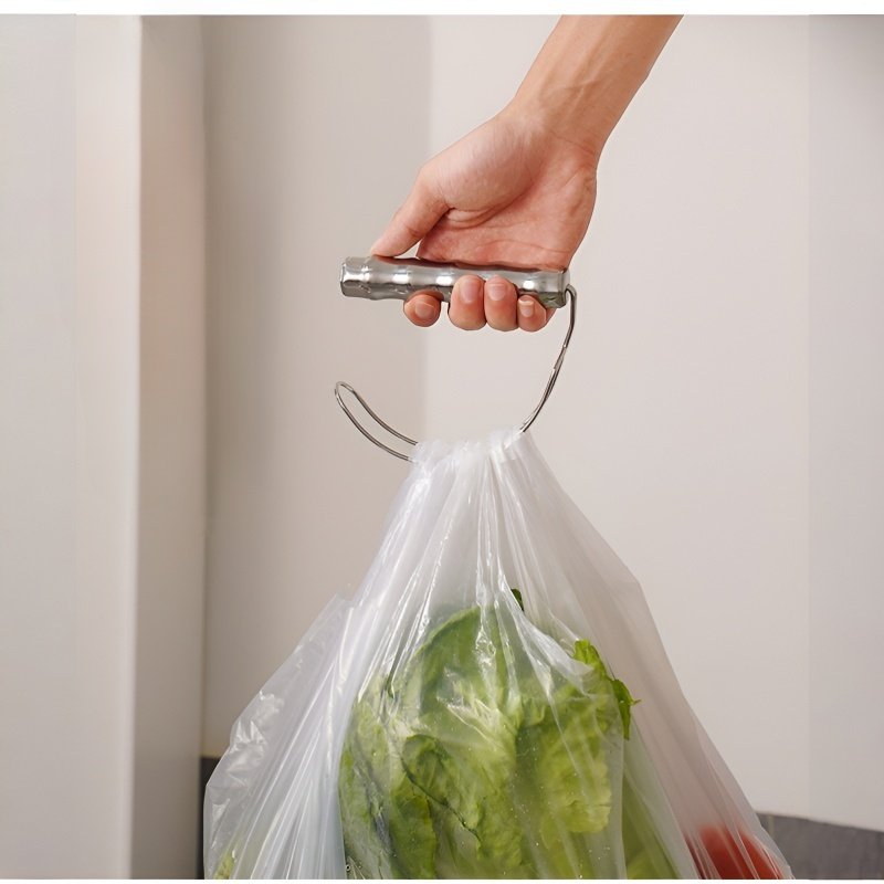 不勒手省力不銹鋼竹節提菜器