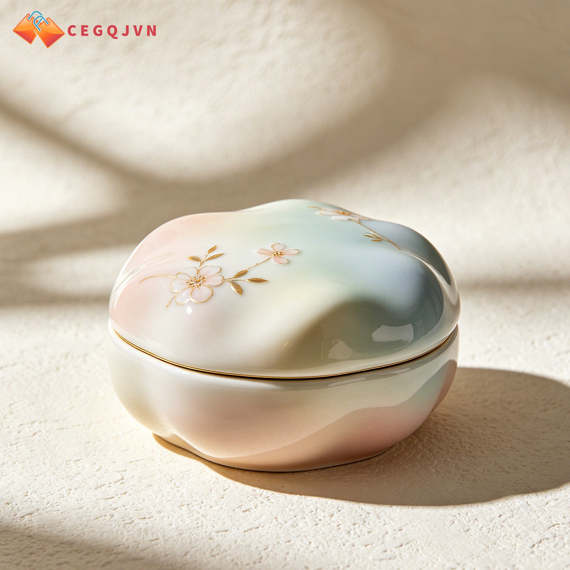 Ceramic jewelry boxes (3 pieces)