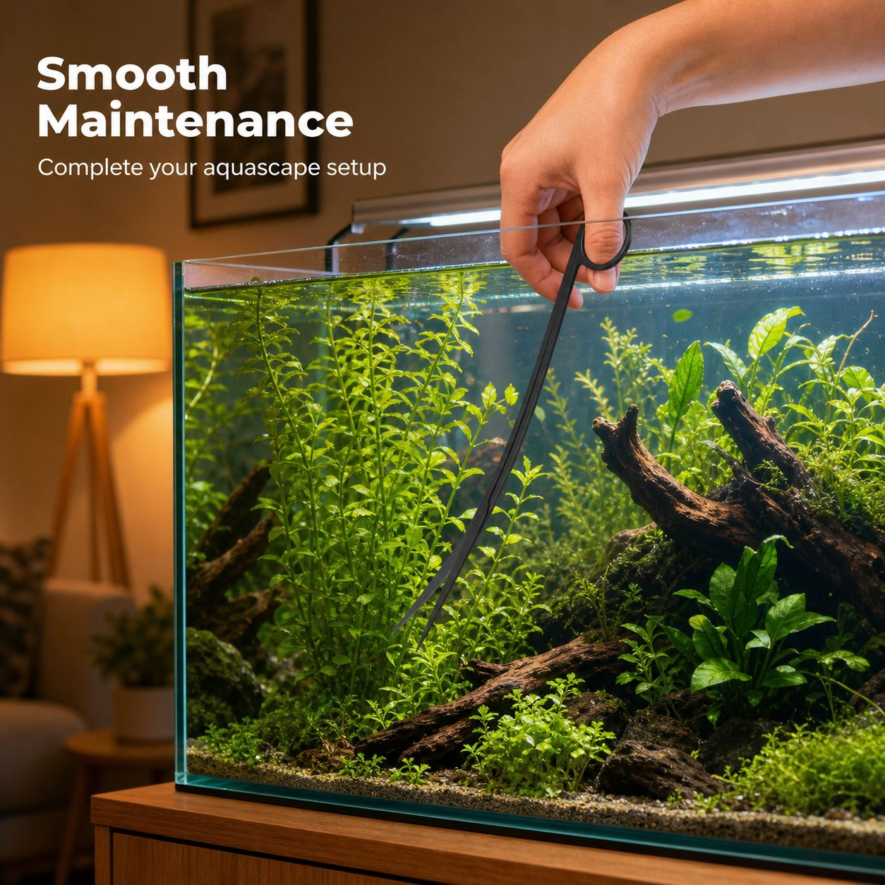 Fish Tank Aquatic Plant Pruning Tools 5-Piece Upgraded Set