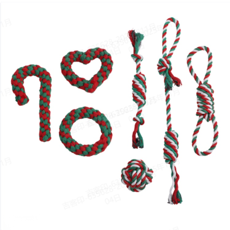 Dog chew and teething rope knots (3-pack)