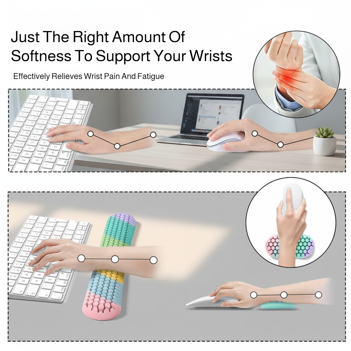 Comfortable Ventilated Cooling Mouse Wrist Pad