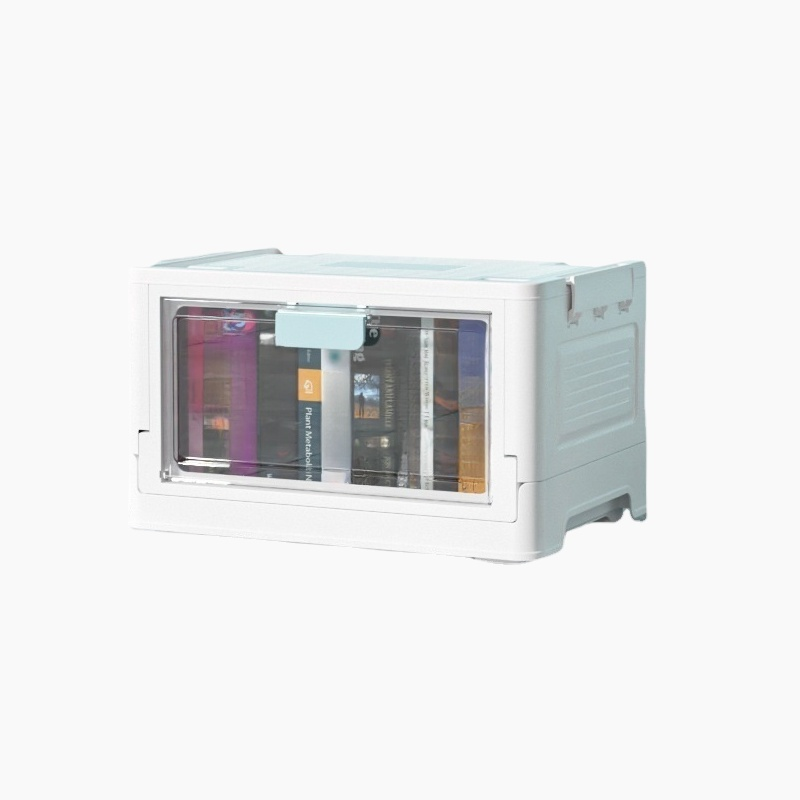 가정용 접이식 수납함 투명 도르래 정리함 차량용 사물함 북 수납장