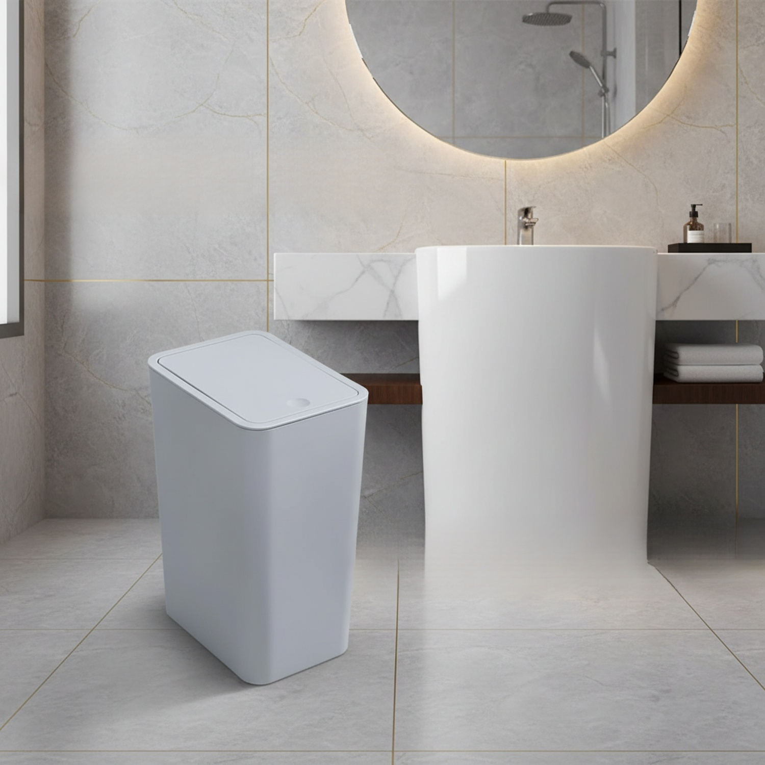 プラスチック製トイレすき間ゴミ箱