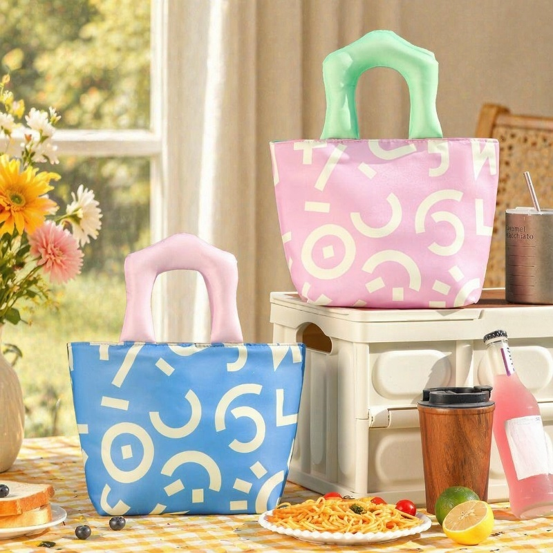 Thickened Handheld Graffiti Insulated Bag