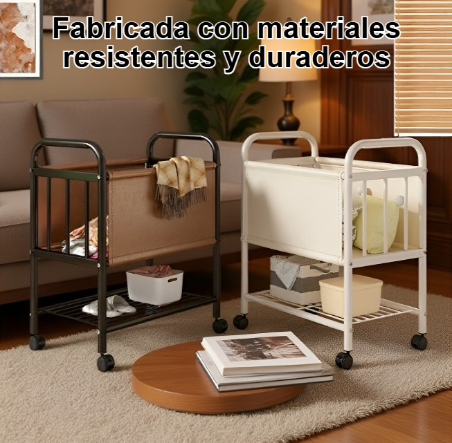 Cesta de ropa portátil ligera para uso doméstico