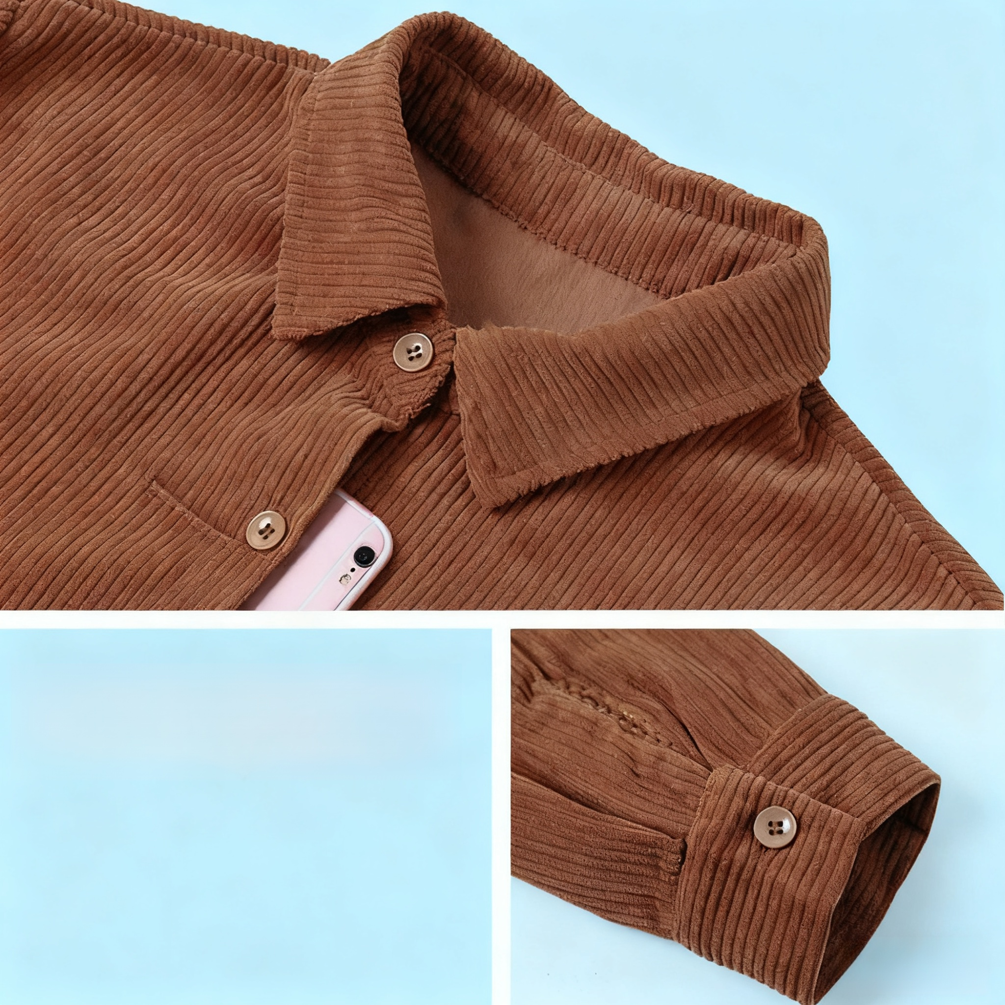  コーデュロイシャツ レディース