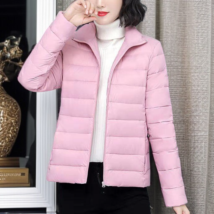 여성 슬림 패딩 얇은 숏 겨울 코트 빅 사이즈 다운 패딩 겨울 패딩 빅 사이즈 코트