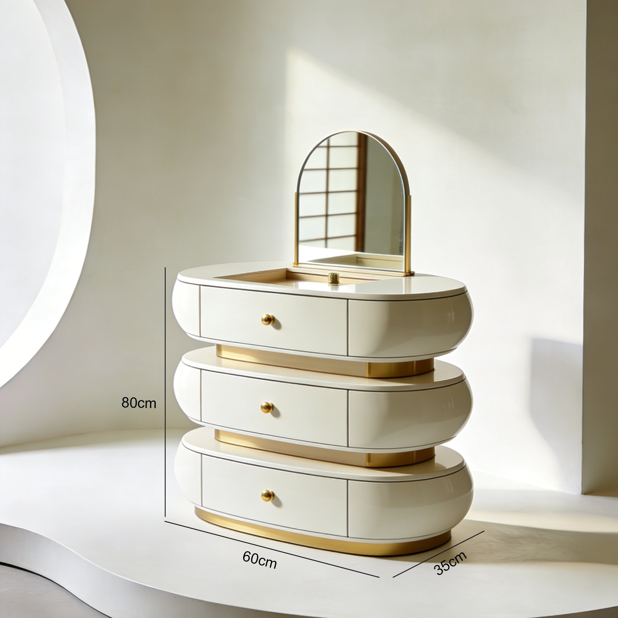 省スペースタイプの化粧台