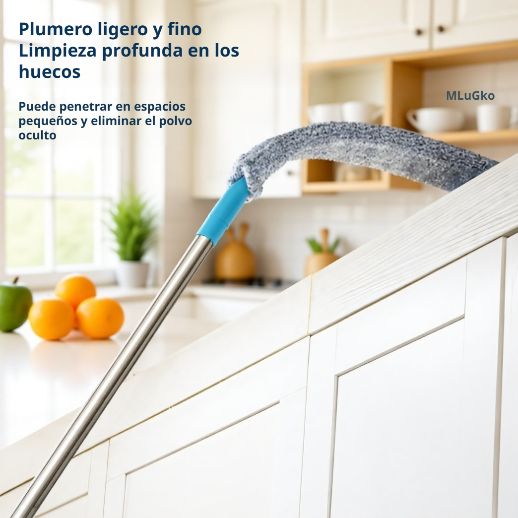 Cepillo largo ajustable para polvo, especial para limpiar debajo de muebles