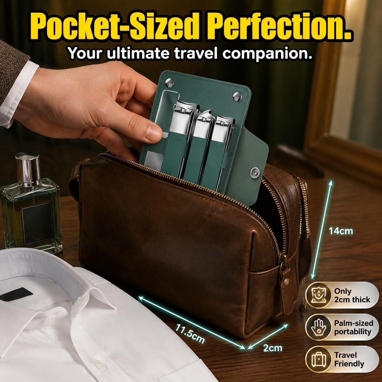 Portable Stainless Steel Nail Clipper Set