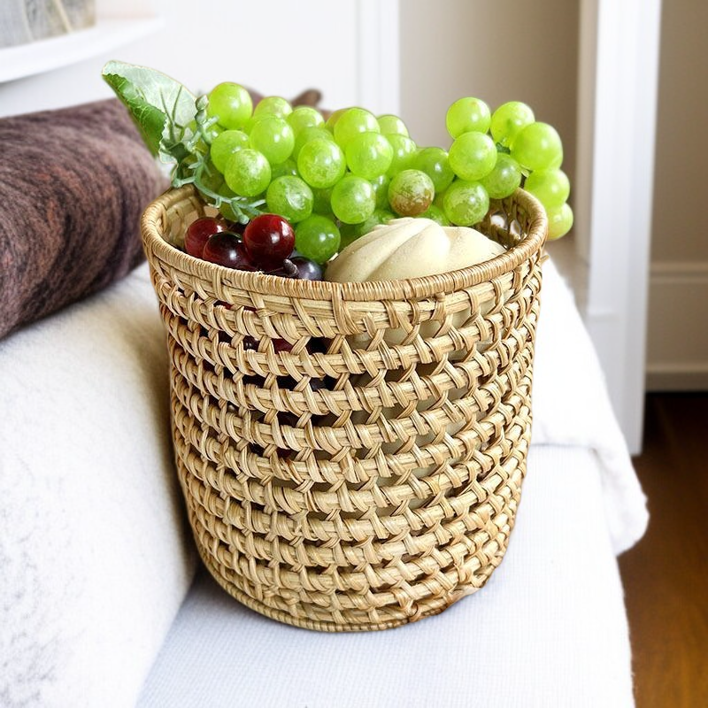 베트남식 라탄 빈티지 나무로 짠 펜홀더