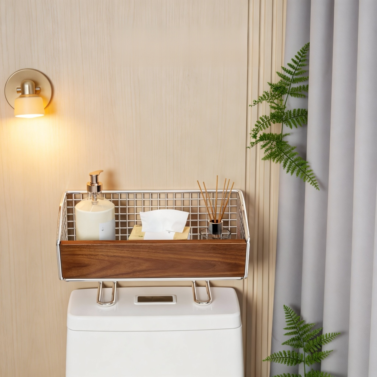 免打孔馬桶置物架細節特寫