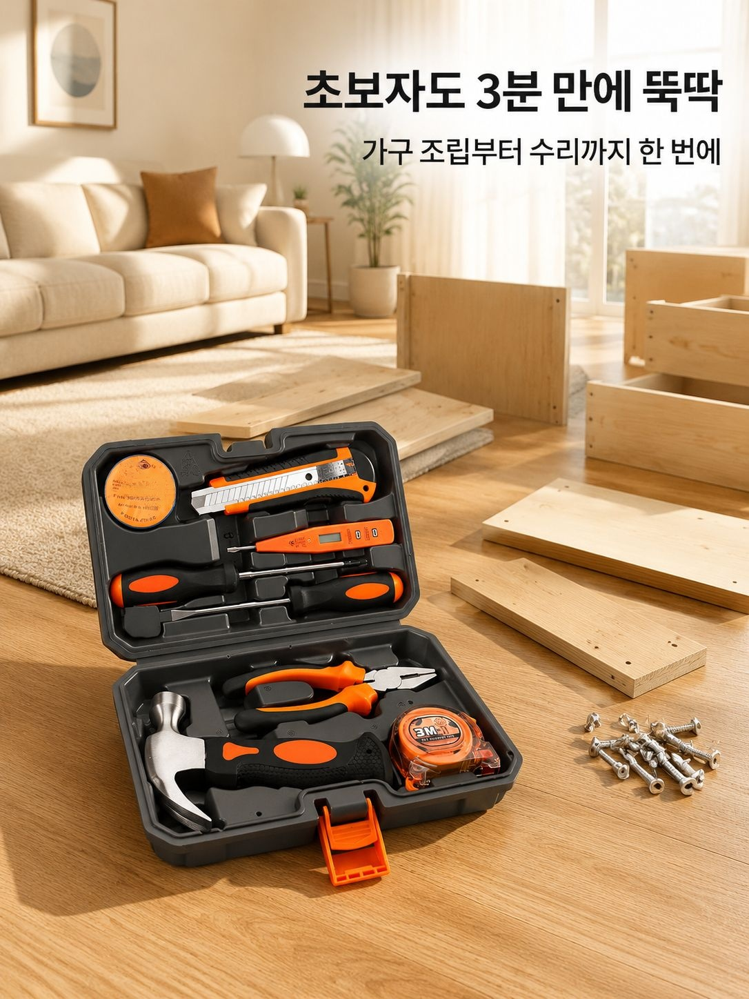 가정용 공구 세트 전체 렌치 드라이버 플라이어 망치 멀티미터 도매