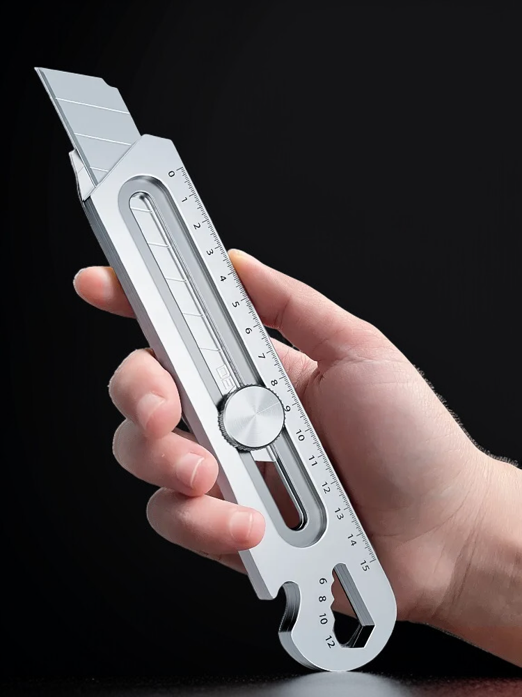 Durable stainless steel knife with multi-purpose tools