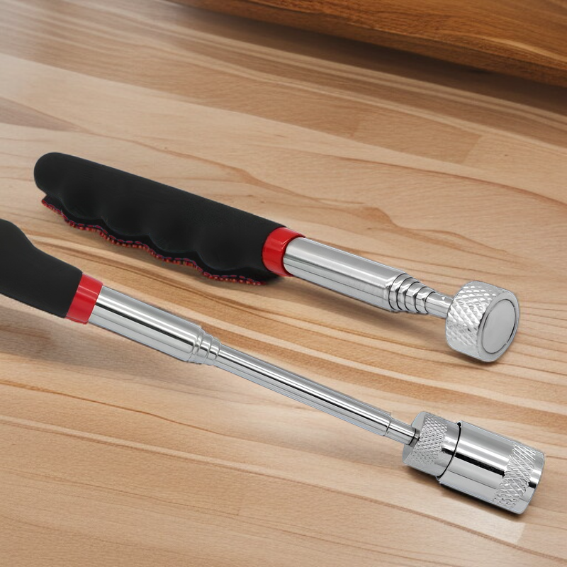 鉄吸着ロッド、磁気吸着ロッド、LEDライト付き伸縮式ピックアップマグネット、金属部品用マグネットツールピックアップ