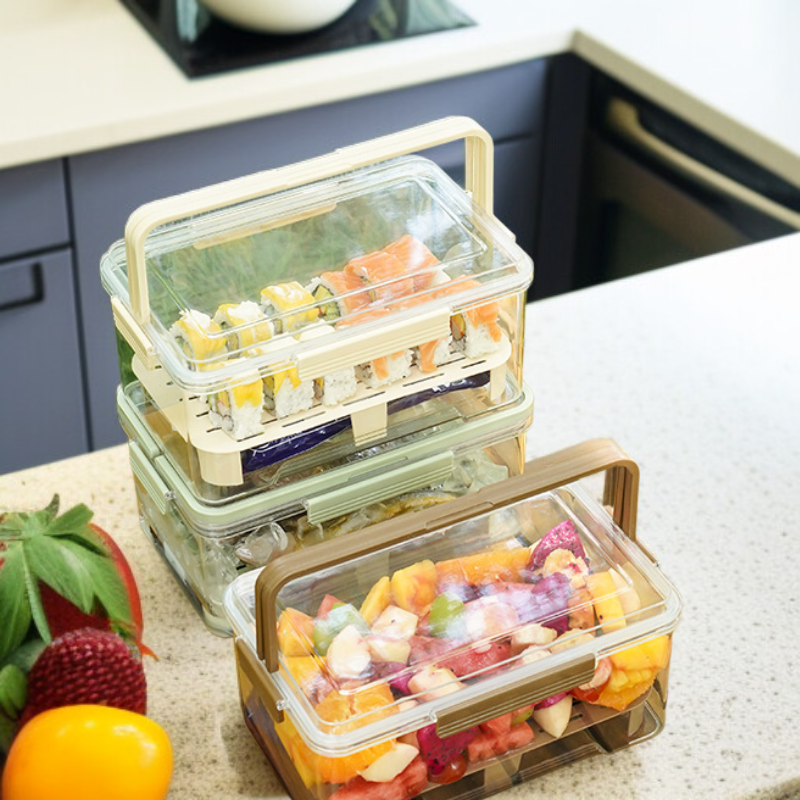 ポータブル密閉食品保存容器