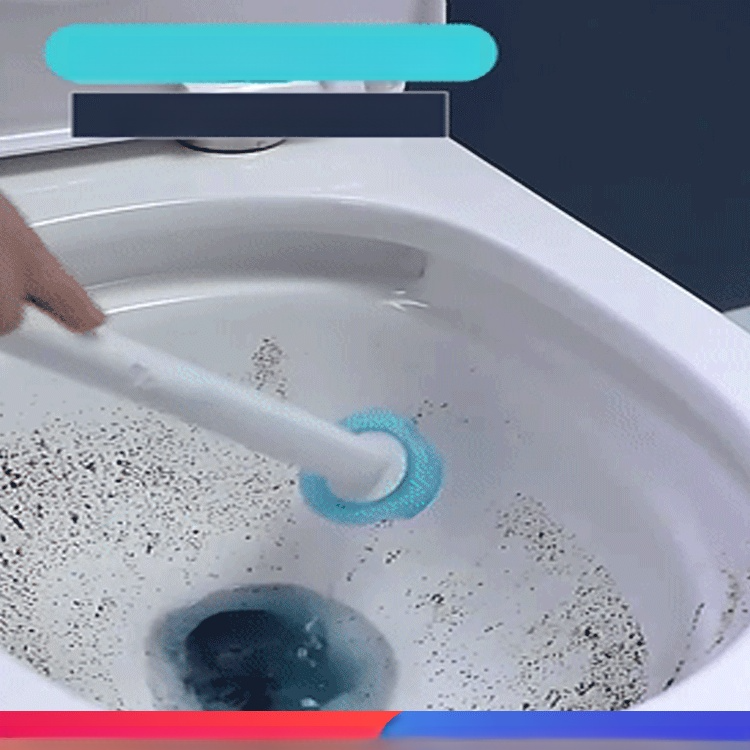 Disposable toilet bowl brush