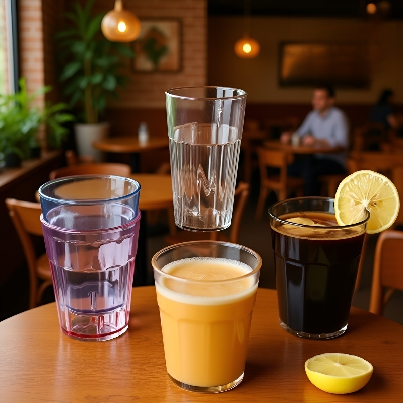 플라스틱 헹굼컵, 투명 음료컵, 튼튼하고 내구성이 뛰어나며 식품 등급입니다.