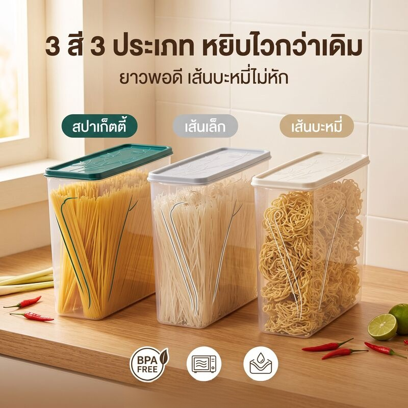 กล่องเก็บอาหารอเนกประสงค์สำหรับตู้เย็น แบบปิดสนิท
