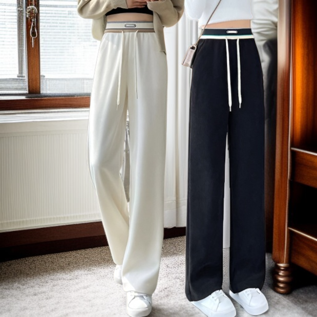 트렌디한 봄 여성 조거팬츠 스타일링