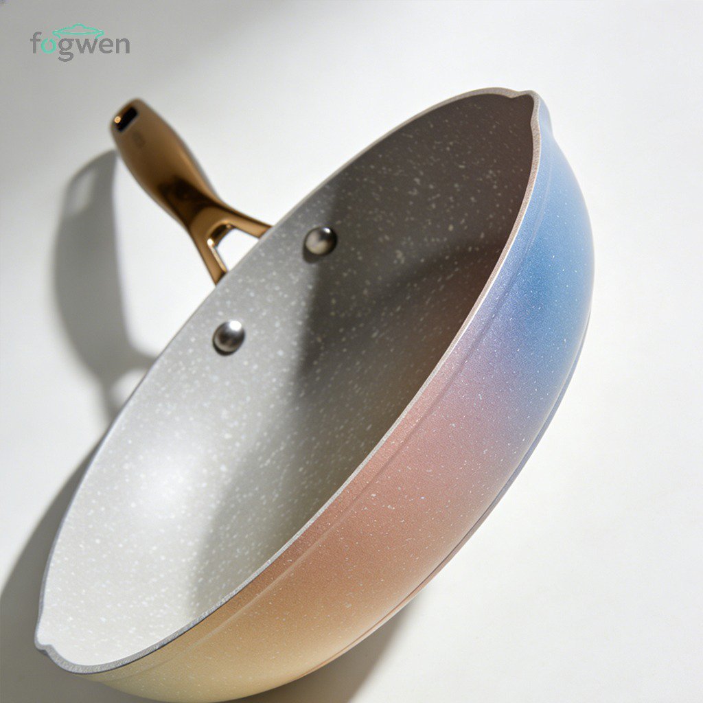 麥飯石不沾平底煎鍋