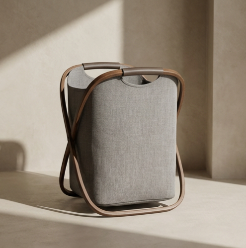 Skládací koš na špinavé prádlo v moderním designu