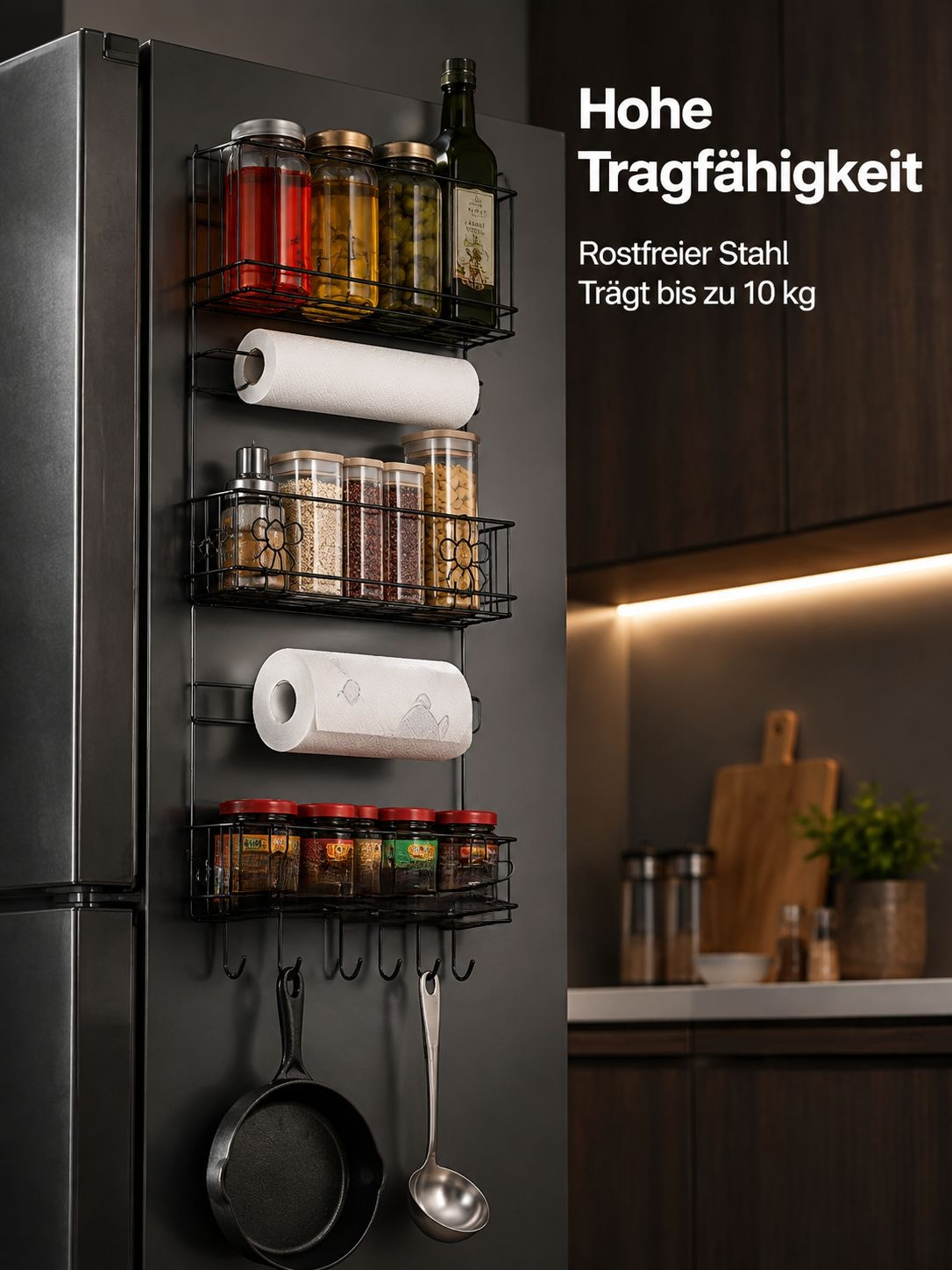 Mehrstöckiges Kühlschrankregal