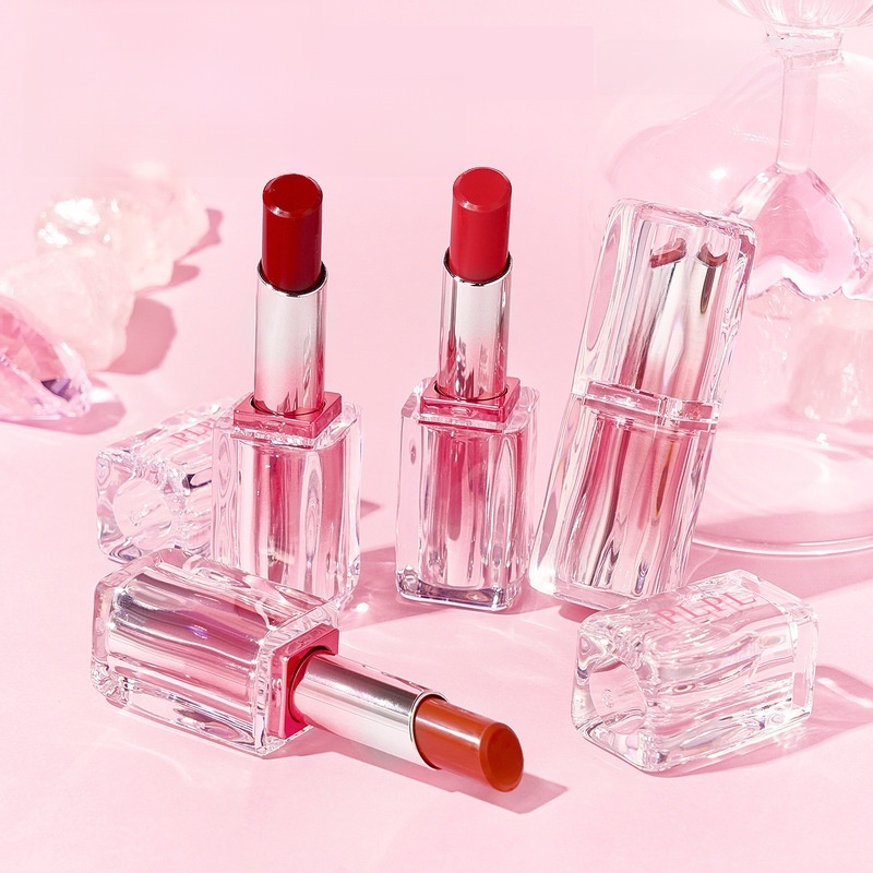 온감 마카롱 립스틱 화이트 누드 립글로스 립글로스 미러 립스틱 세트