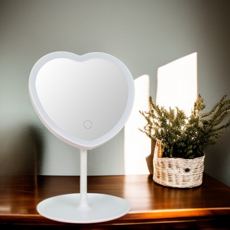 거울 화장 거울 빛 가득한 뷰티 거울