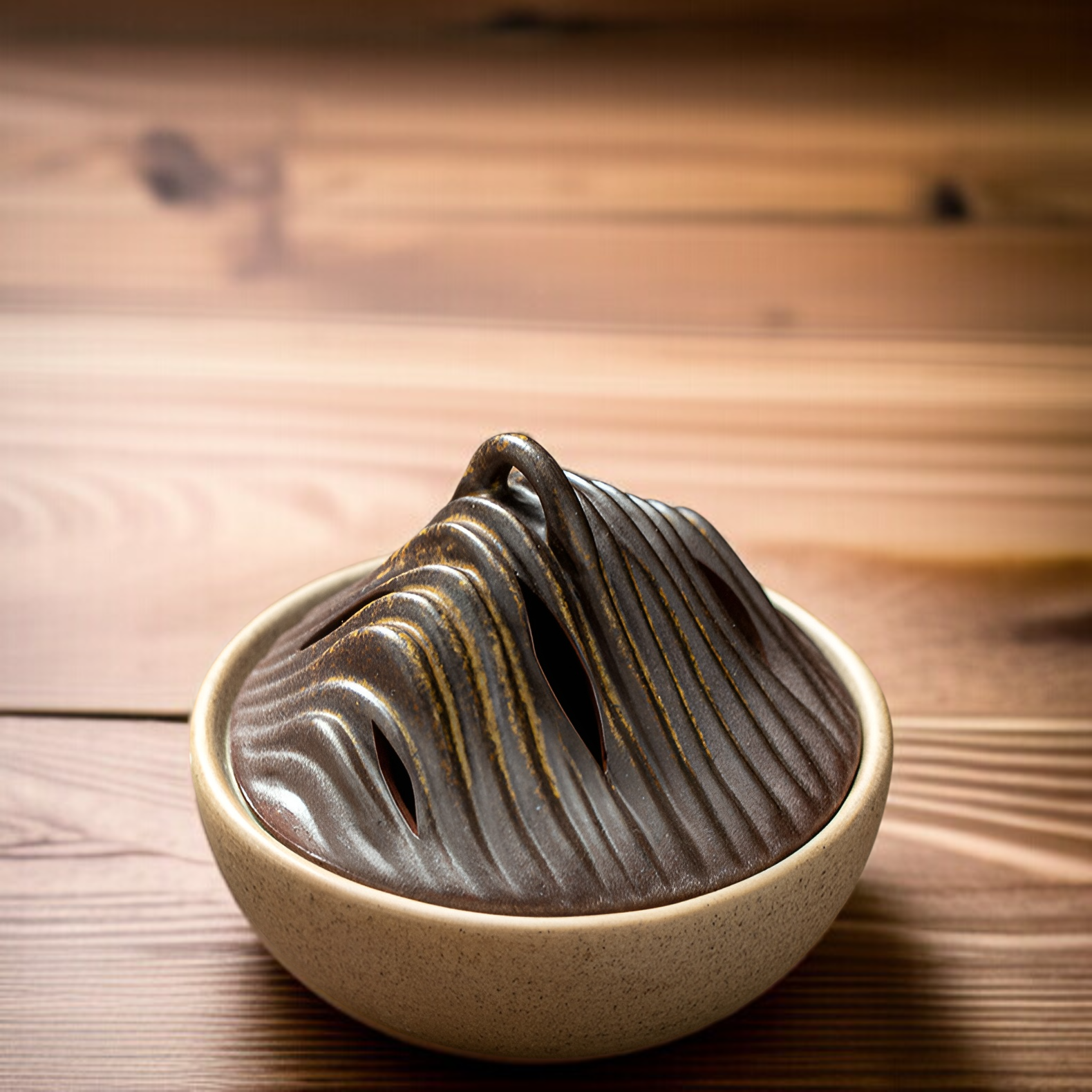 กระถางธูปเซรามิกภูเขา เพิ่มความสงบในบ้าน