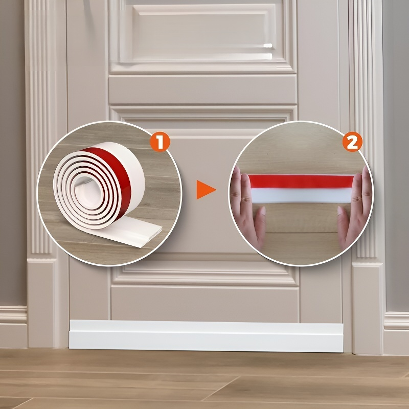 Spodní těsnění dveří, zvuková izolace, větruodolný lepicí pás pro domácnost