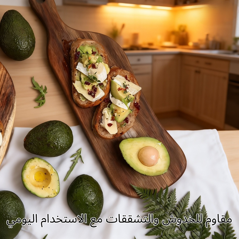 لوح تقطيع من خشب الأوبان الطبيعي بالكامل