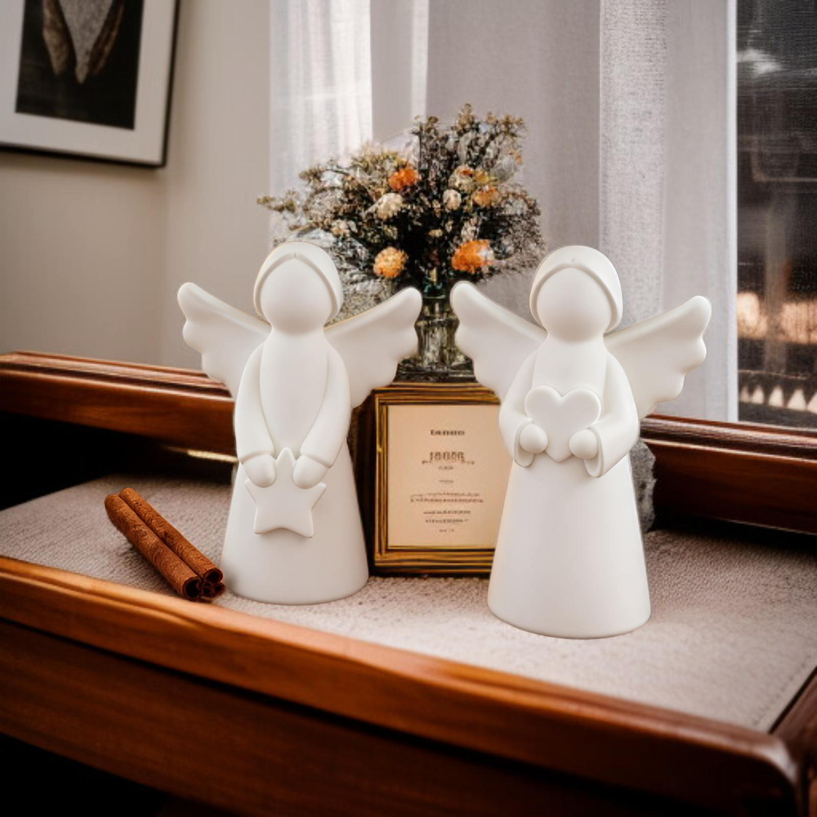 Molde de resina de mano sosteniendo corazón