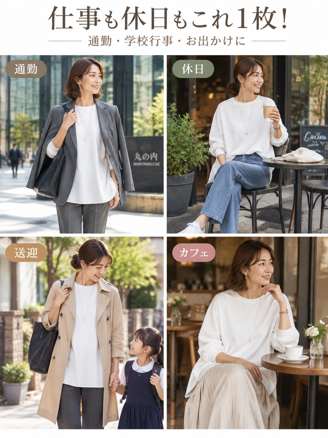 【レイヤードのマストアイテム】裏起毛カーブ裾長袖Tシャツ