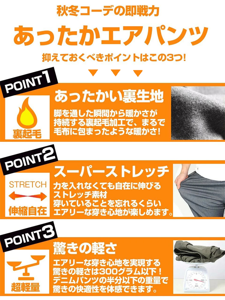 【岡山児島の百年服装店、秋冬新作登場！楽天市場メンズファッション売上No.1！】秋に着られるスマートなストレートパンツ