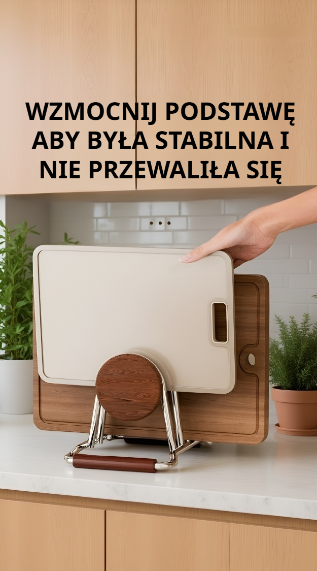 Organizer kuchenny na deski do krojenia stal nierdzewna