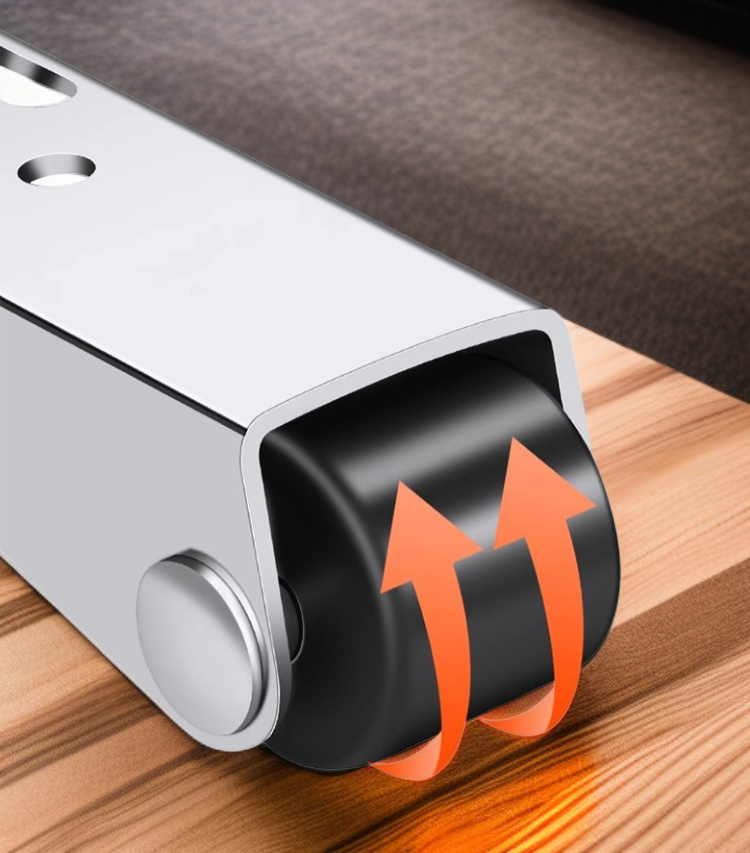 미끄럼 방지 기능이 적용된 도어 바퀴