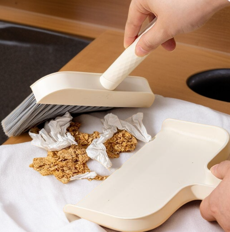 Small broom set perfect for pet hamster habitat cleaning